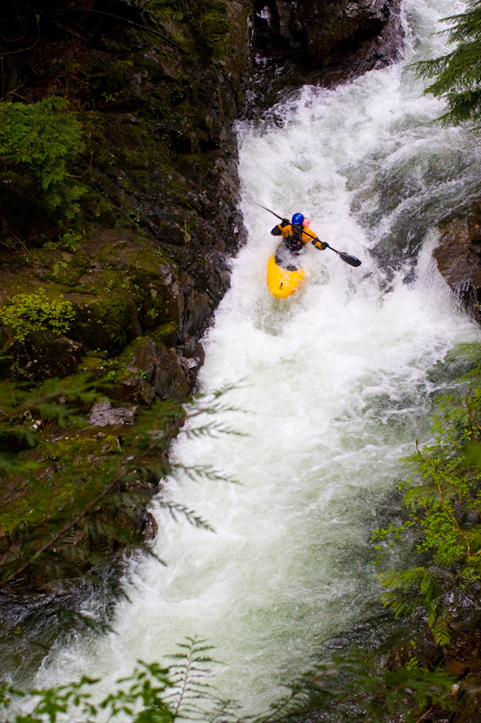 Kayaker Descending South Fork Of The Snoqualmie River